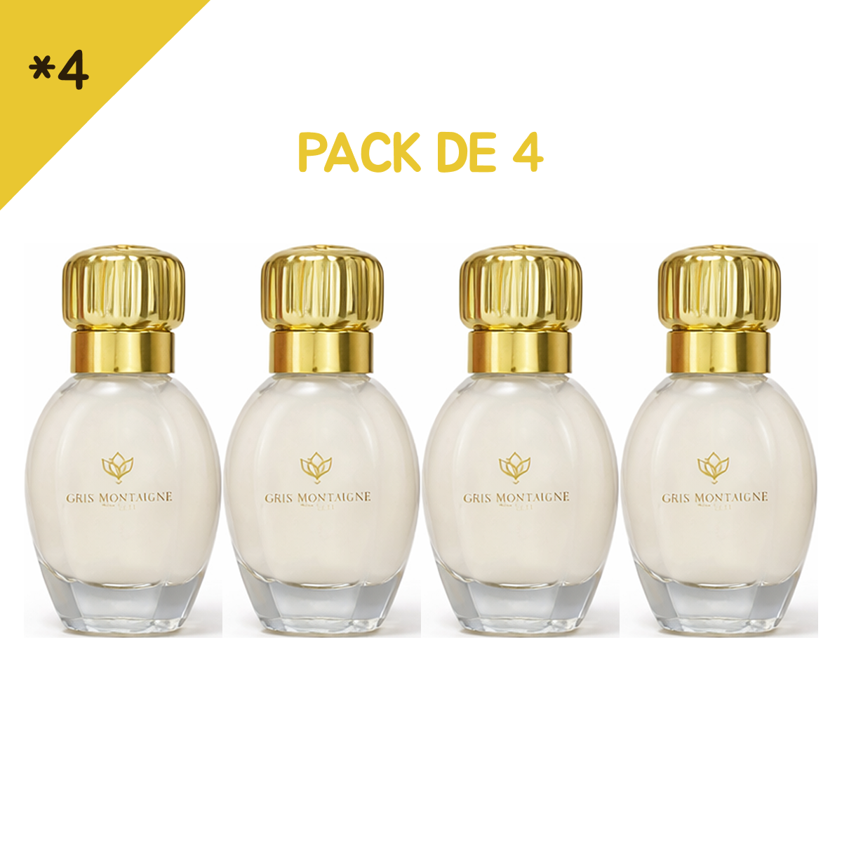 12ml * 4 Gris Montaigne - Musc Tahara Vanilla Candy - Concentré de Parfum