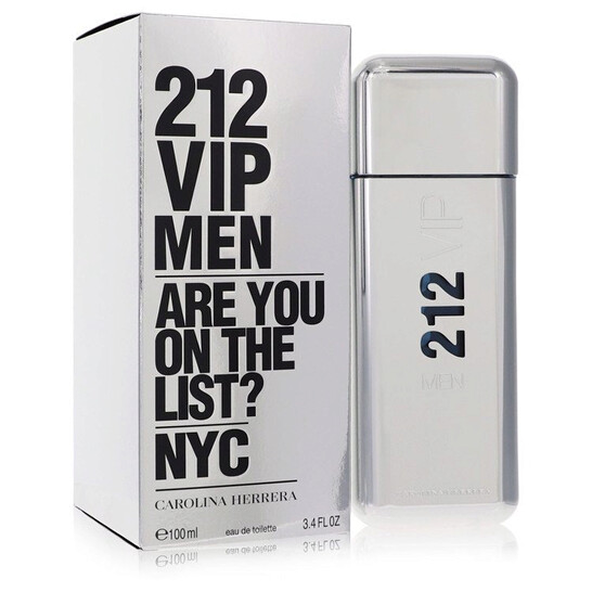 100ml Carolina Herrera - 212 VIP Men Are You On The List NYC - Eau de Toilette pour homme