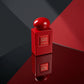 Concept de shooting : Jouer la carte du design contemporain et des reflets du verre laqué.  Le Prompt à copier :  Une photographie de studio moderne et minimaliste. Le flacon rouge laqué "ROUGE ABSOLU" est posé au centre d'une plaque de miroir teintée noire, créant un reflet rouge parfait au sol. L'arrière-plan est un fond abstrait bicolore asymétrique, divisé nettement entre un gris anthracite mat et un rouge carmin texturé. Éclairage publicitaire graphique avec des faisceaux de lumière croisés nets, accen