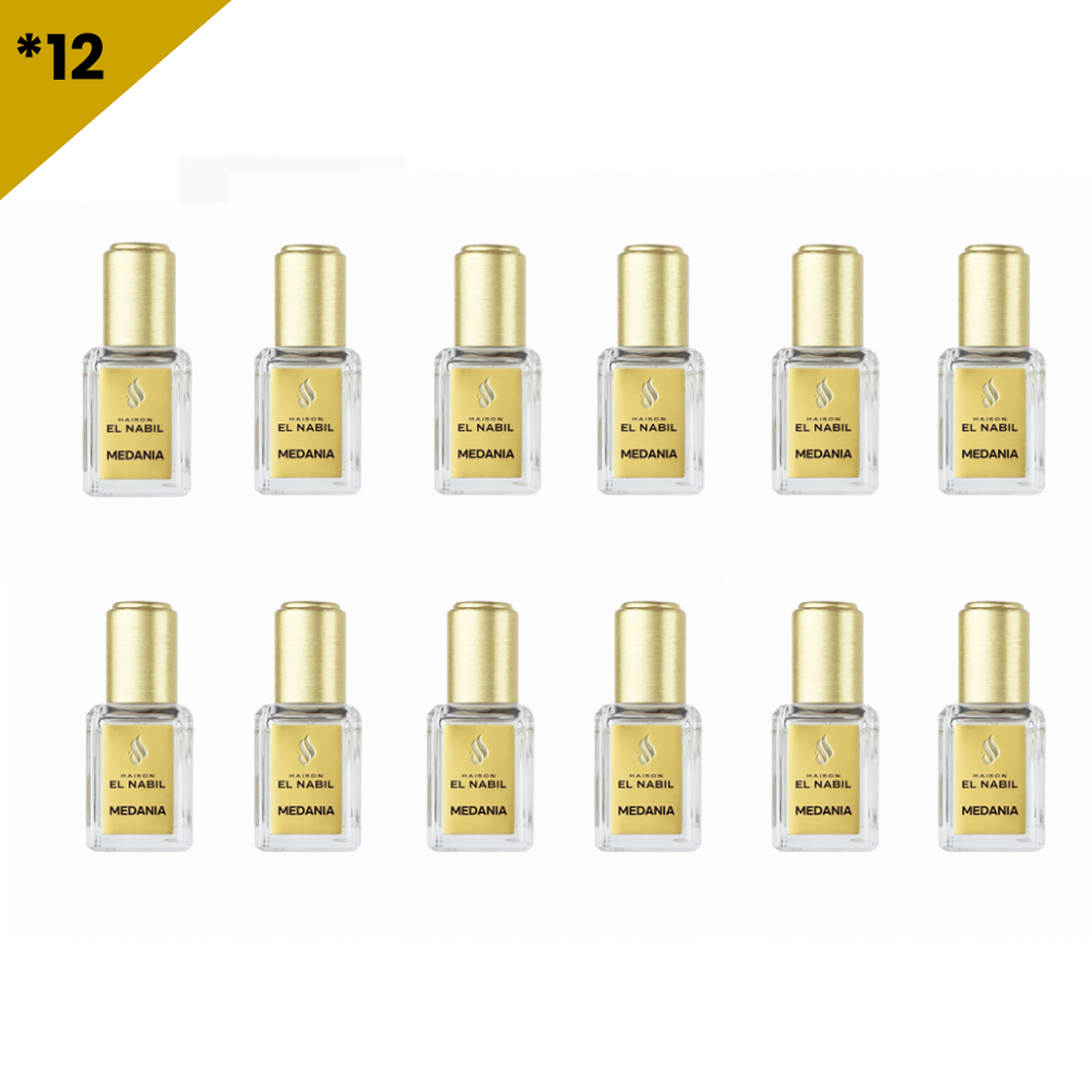 12*5ml el Nabil - Medania - Parfum Concentrado Sans Alcool