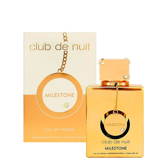 Armaf Club de Nuit Milestone Eau de Parfum Mixte frasco de diseño depurado y elegante envase.