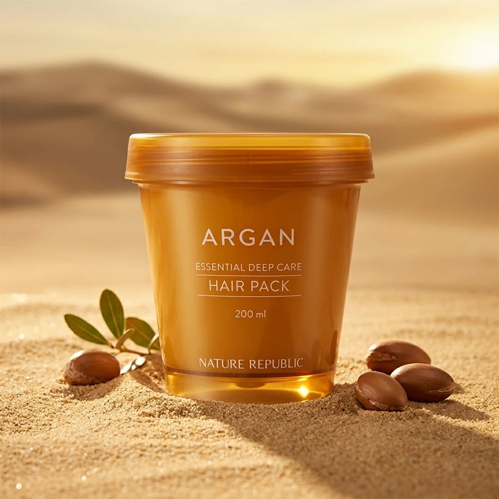 Nature Republic -  Argan Essential Moisture - Repairing Hair Mask