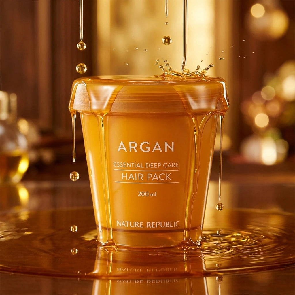 Nature Republic -  Argan Essential Moisture - Repairing Hair Mask