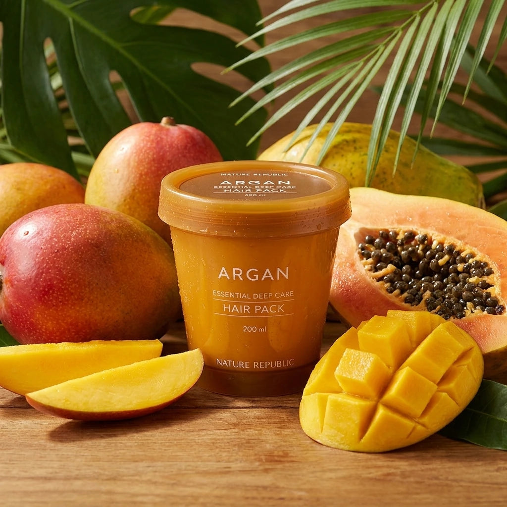 Nature Republic -  Argan Essential Moisture - Repairing Hair Mask