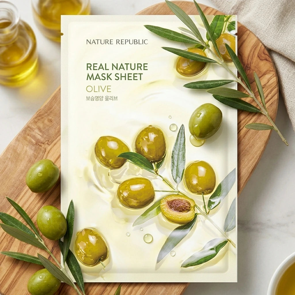 Nature Republic - Real Nature Sheet - Mask Olive