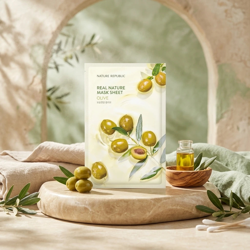 Nature Republic - Real Nature Sheet - Mask Olive