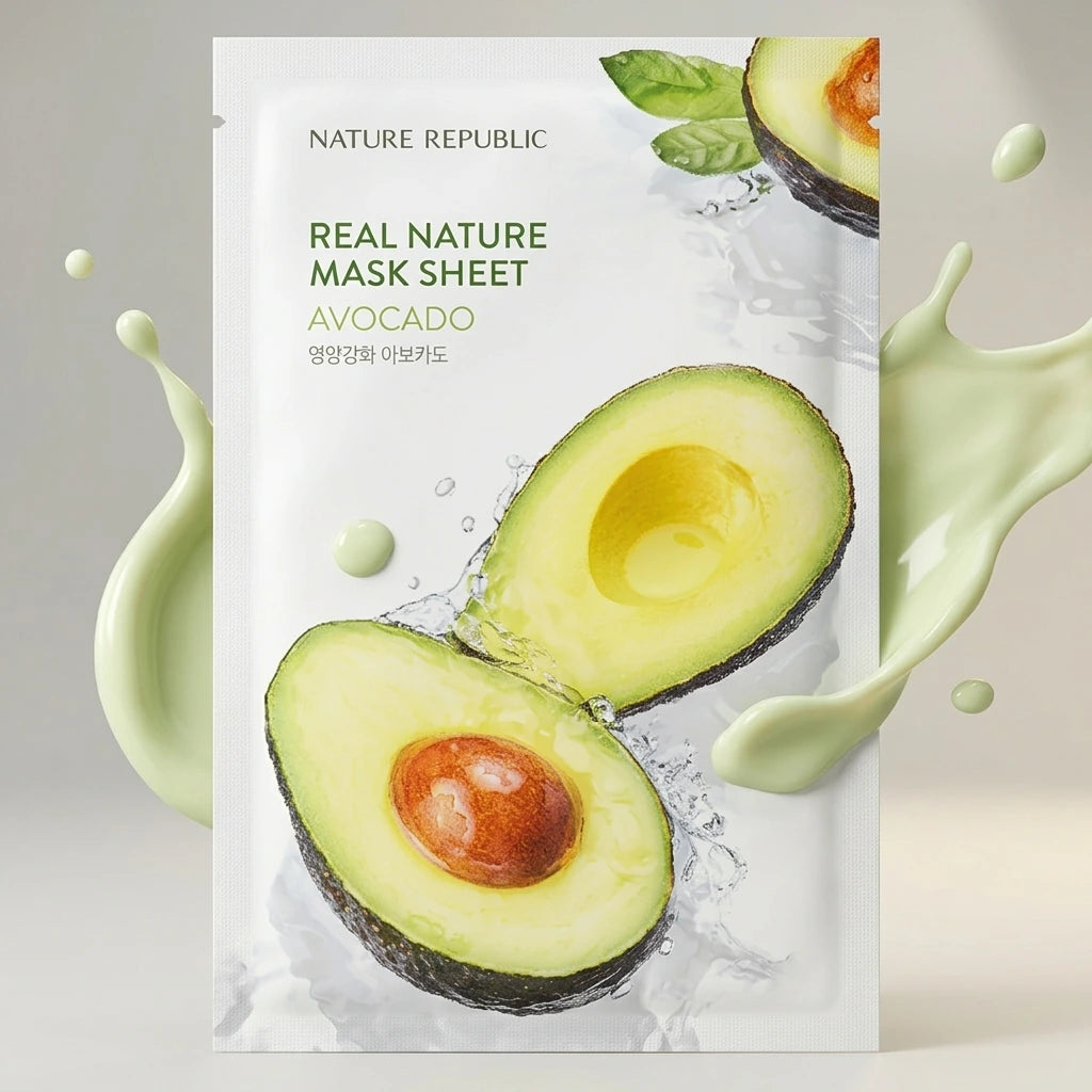 Nature Republic - Real Nature Sheet - Mask Avocado
