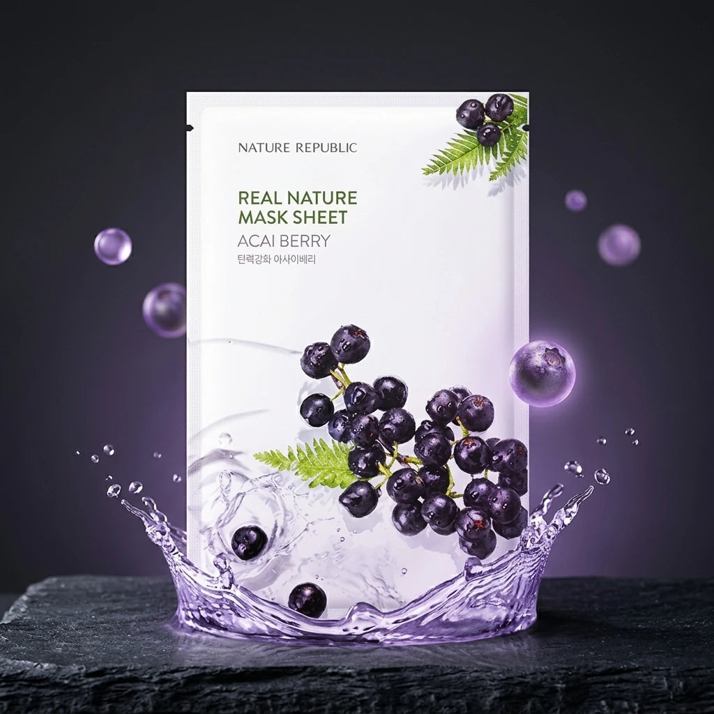 Nature Republic - Real Nature Sheet - Mask Acai Berry