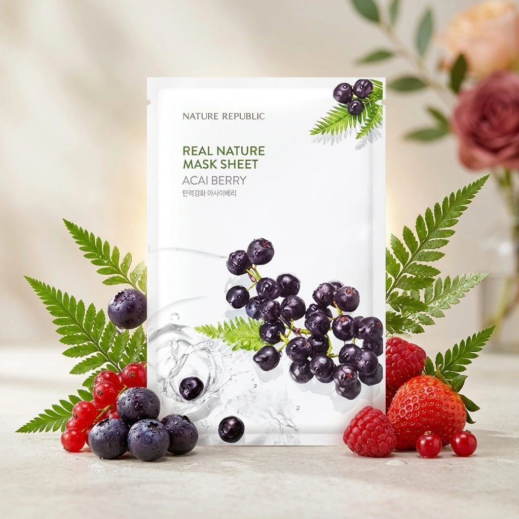 Nature Republic - Real Nature Sheet - Mask Acai Berry