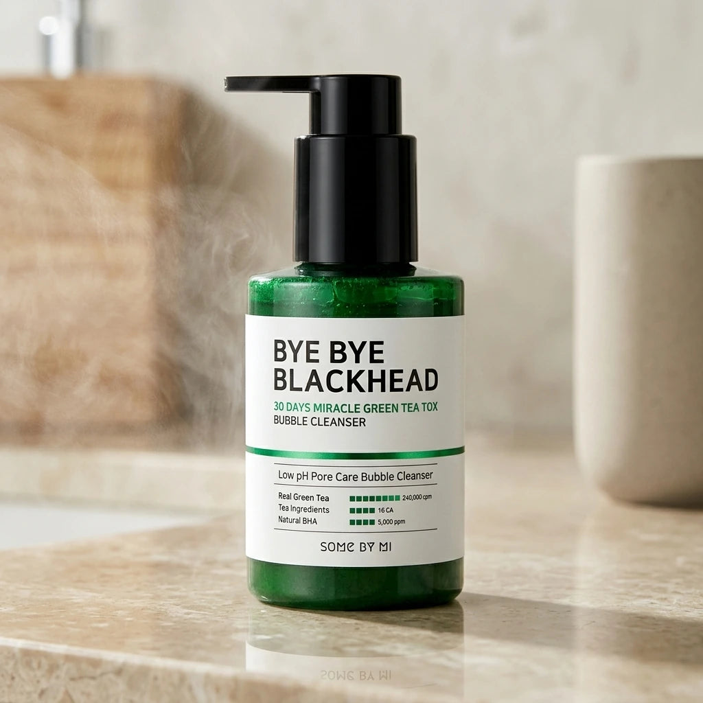 Some By Mi - Bye Bye Blackhead 30 Days - Miracle Green Tea Tox Bubble Cleanser