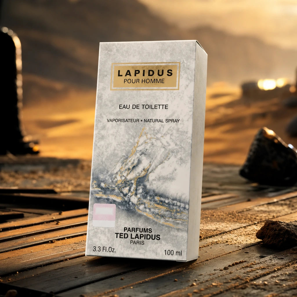 100ml boîte vierge Ted Lapidus - Lapidus pour homme Gris - Eau de Toilette pour homme