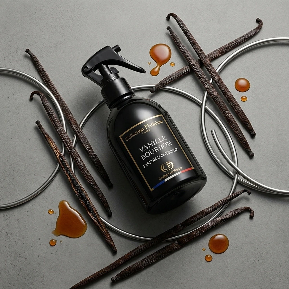 Collection Platinium - Vanille Bourbon - Spray D'Interieur Parfum D'ambiance