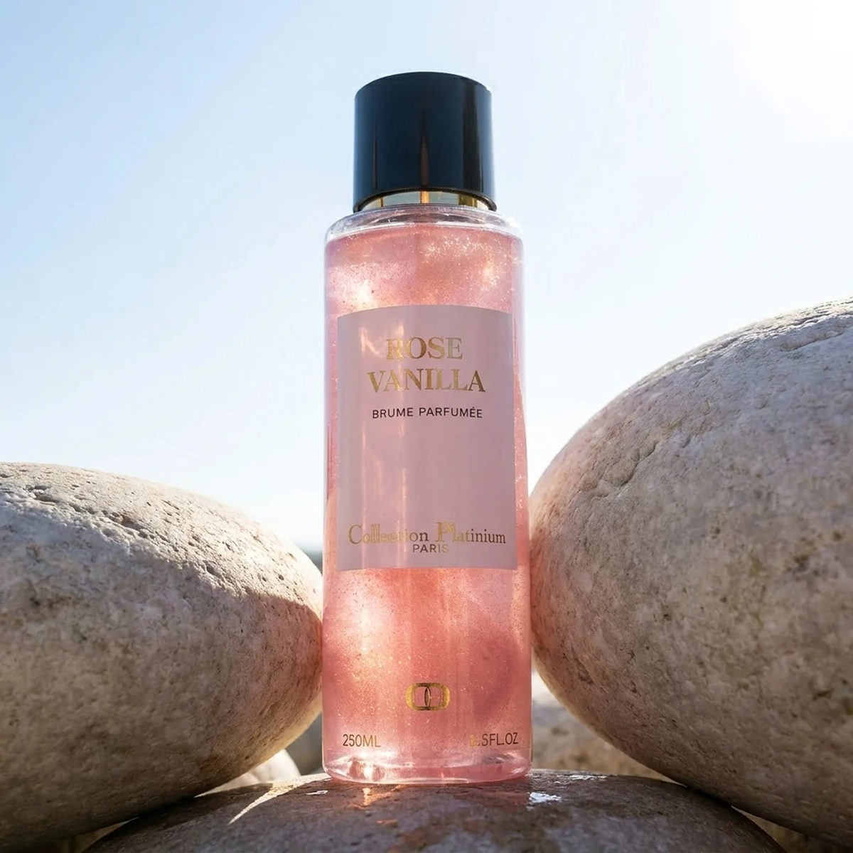 Collection Platinium - Rose Vanilla - Body Mist pailletée