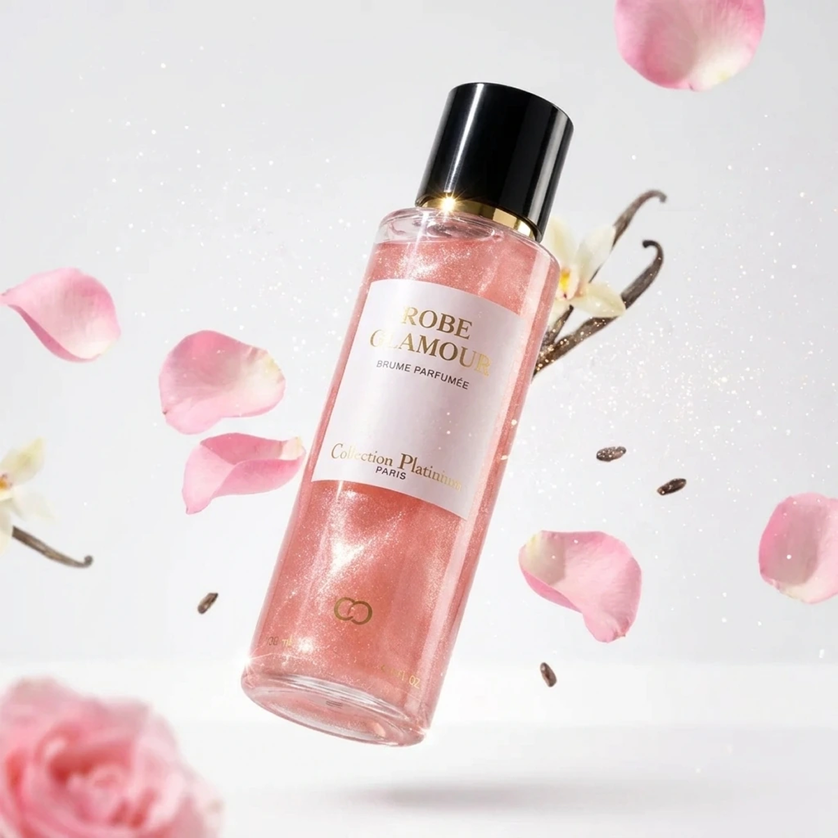 Collection Platinium - Robe Glamour - Body Mist pailletée