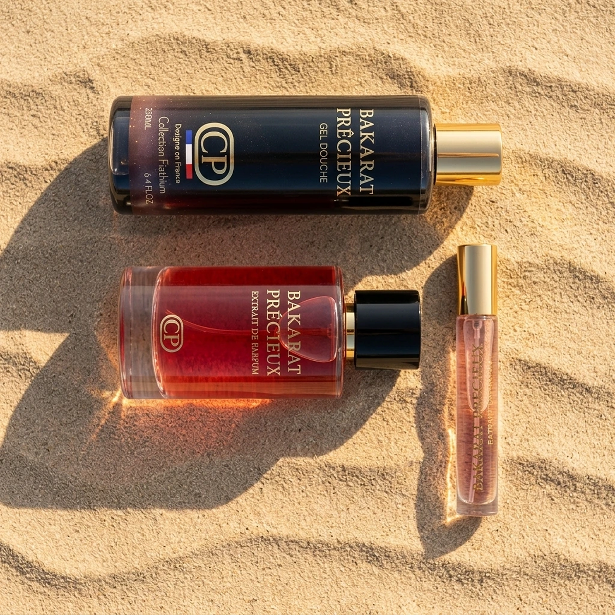 Collection Platinium - Estuche Bakarat Précieux Extracto de Perfume 100ml + Gel de Ducha 250ml + Extrait 10ml
