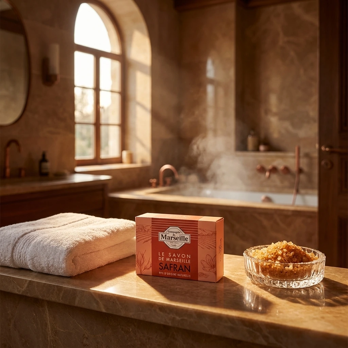 Compagnie de Marseille - Safran - Savon de Marseille 99% d'Origine Naturelle