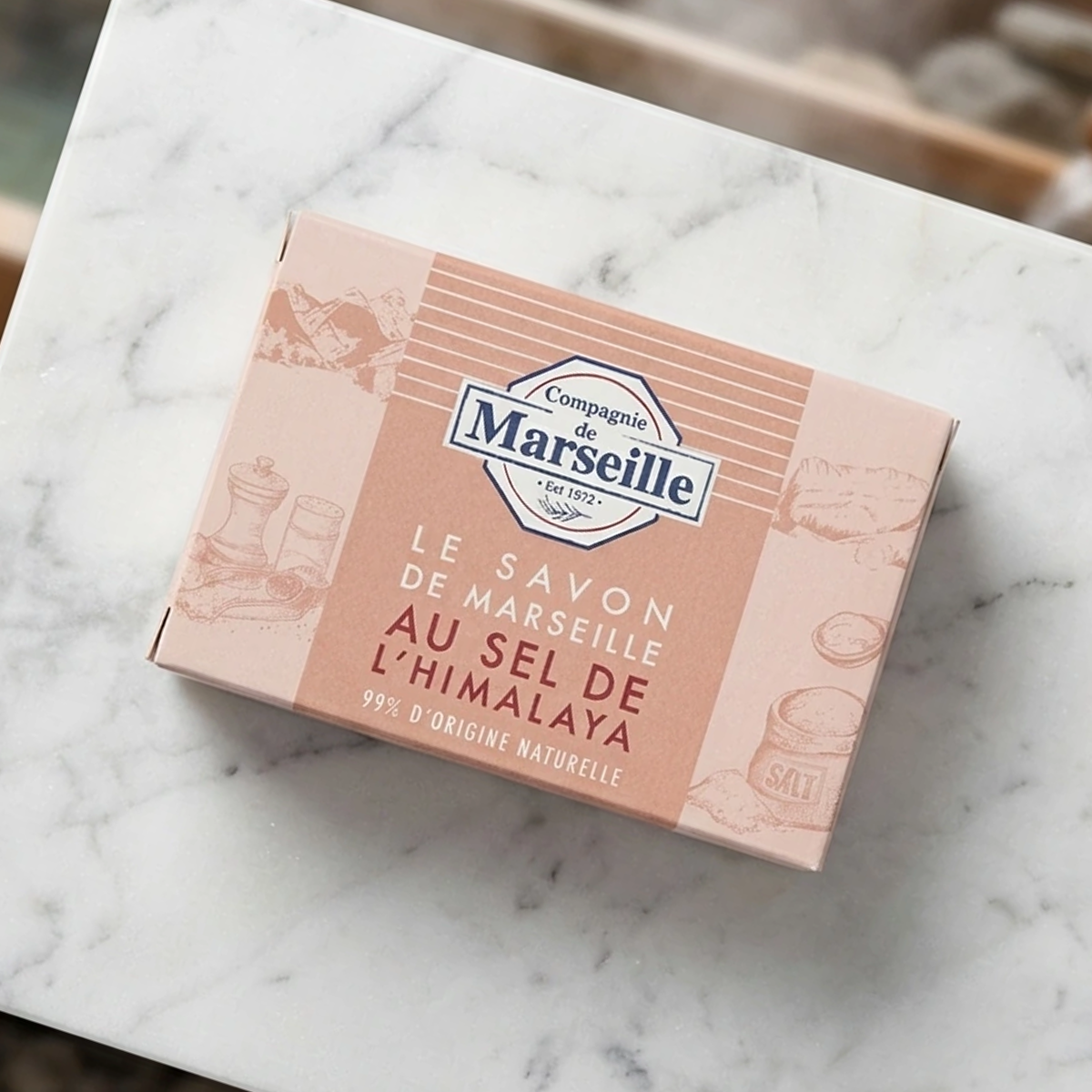 Compagnie de Marseille - Sel D'Himalaya - Savon de Marseille 99% d'Origine Naturelle