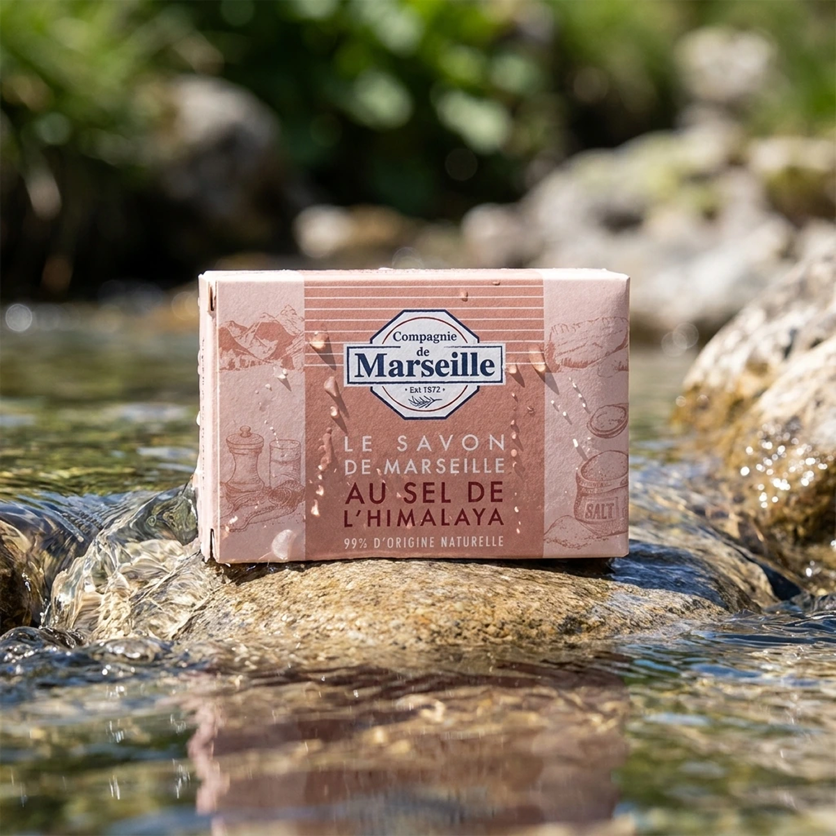 Compagnie de Marseille - Sel D'Himalaya - Savon de Marseille 99% d'Origine Naturelle