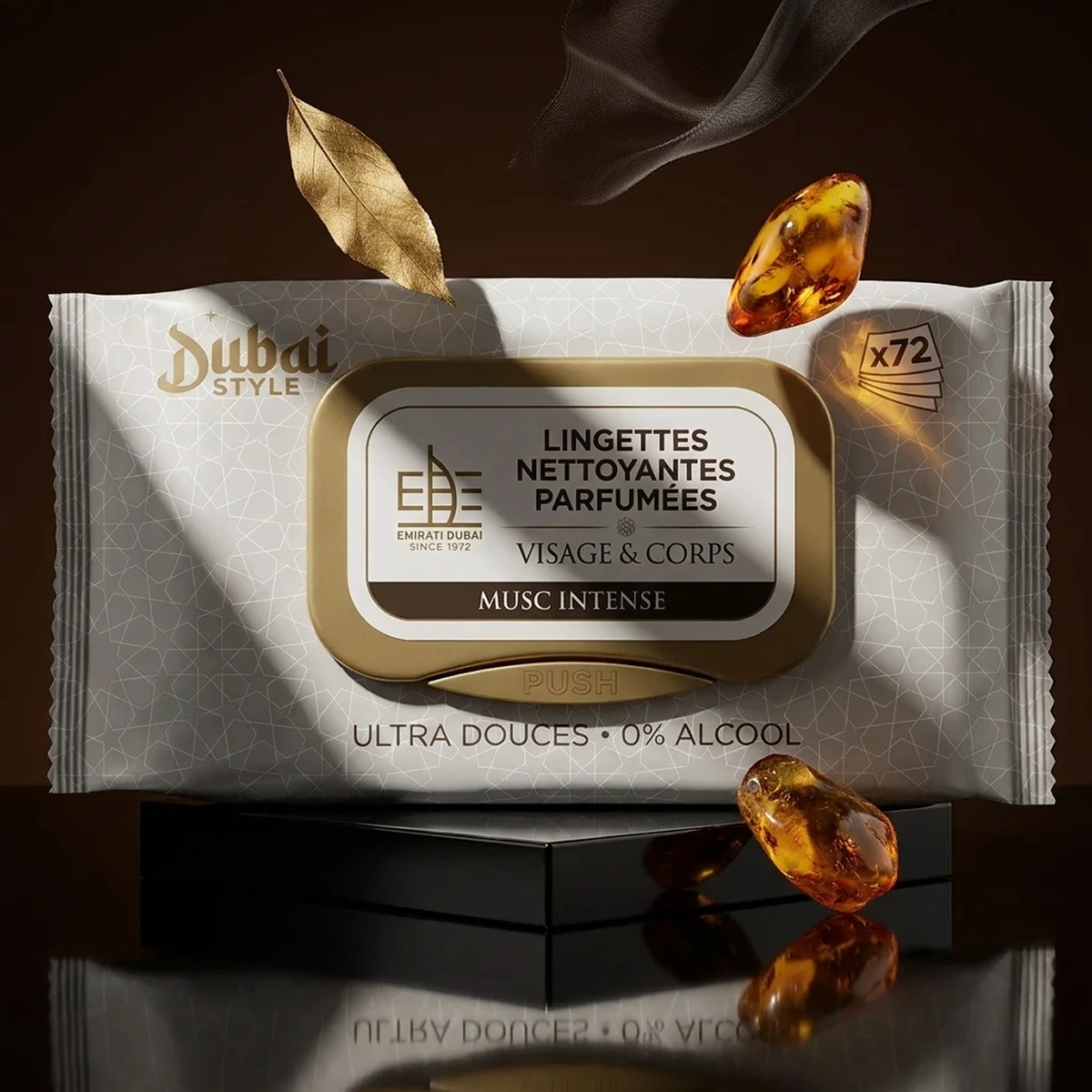 Dubai Style - Musc Intense - Toallitas húmedas perfumadas Rostro et Cuerpo X72