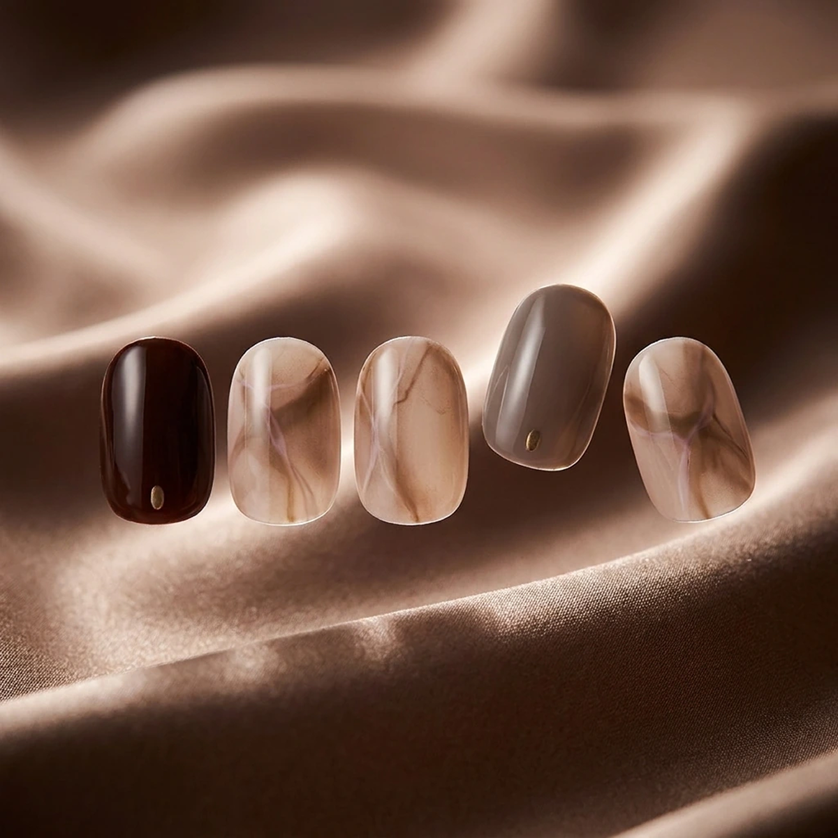 EDGE U - Chocolat Nuance - Bandes pour Ongles