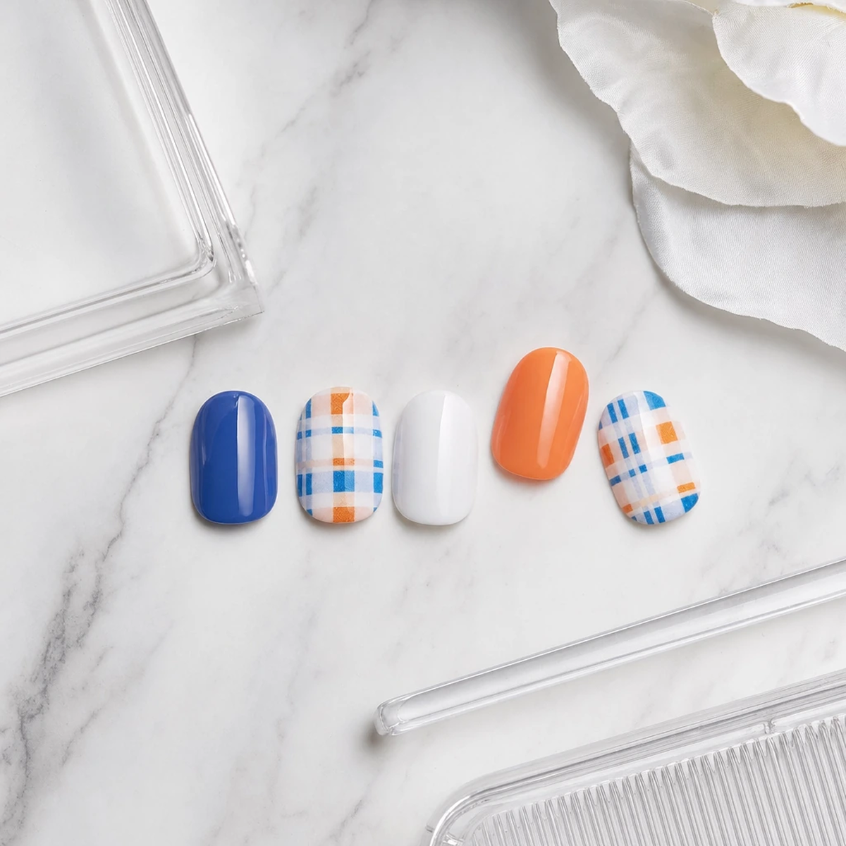 EDGE U - Joyful Check - Faux Ongles