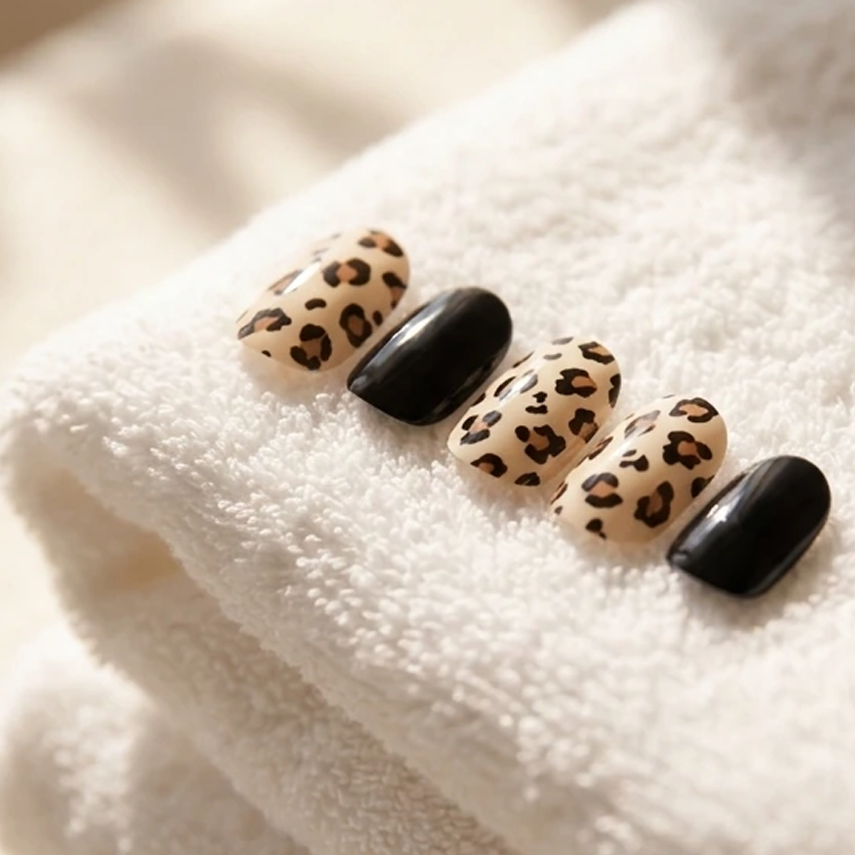 EDGE U - Leopard Black - Bandes pour Ongles