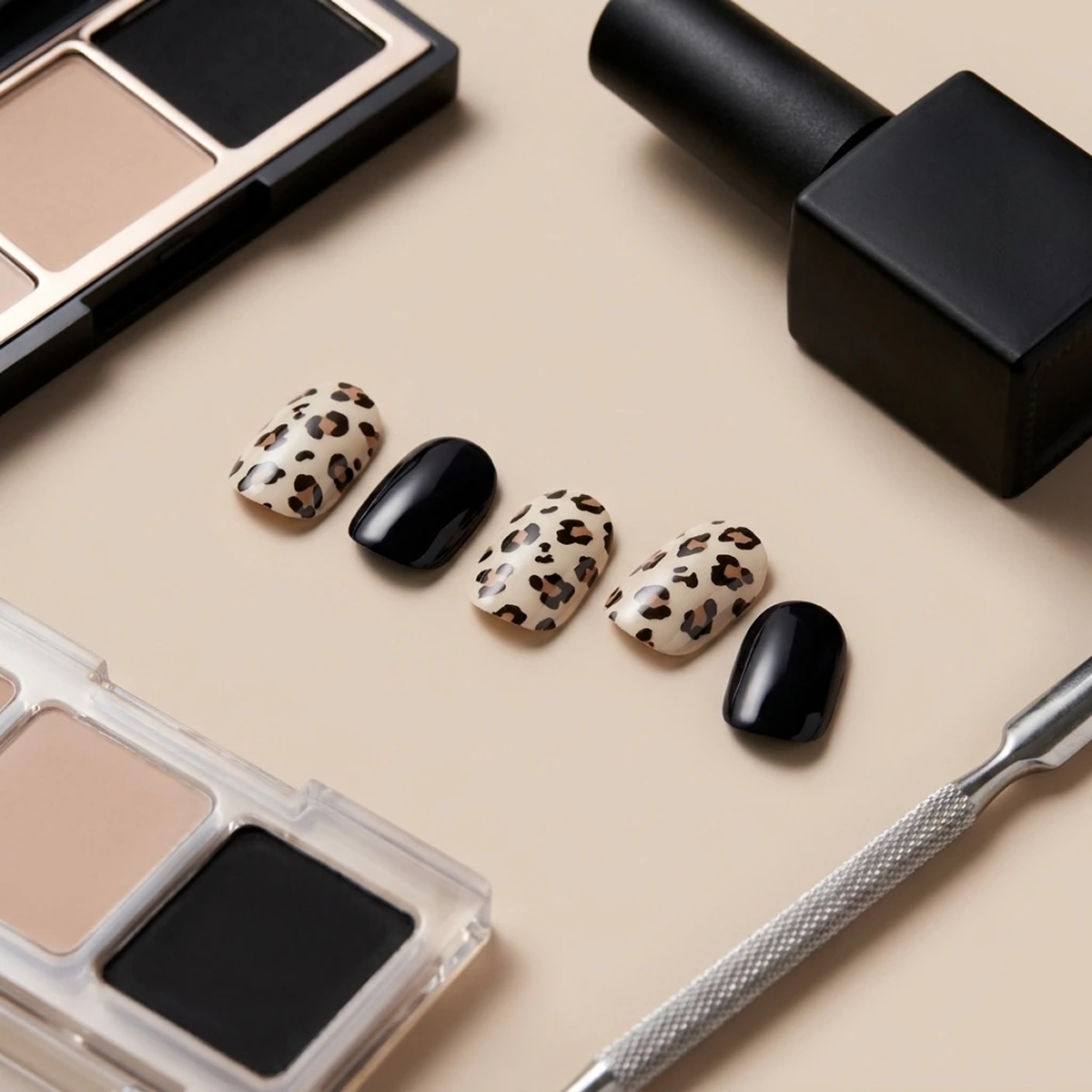 EDGE U - Leopard Black - Bandes pour Ongles