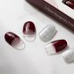 EDGE U - Glam Burgandy French - Bandes pour Ongles