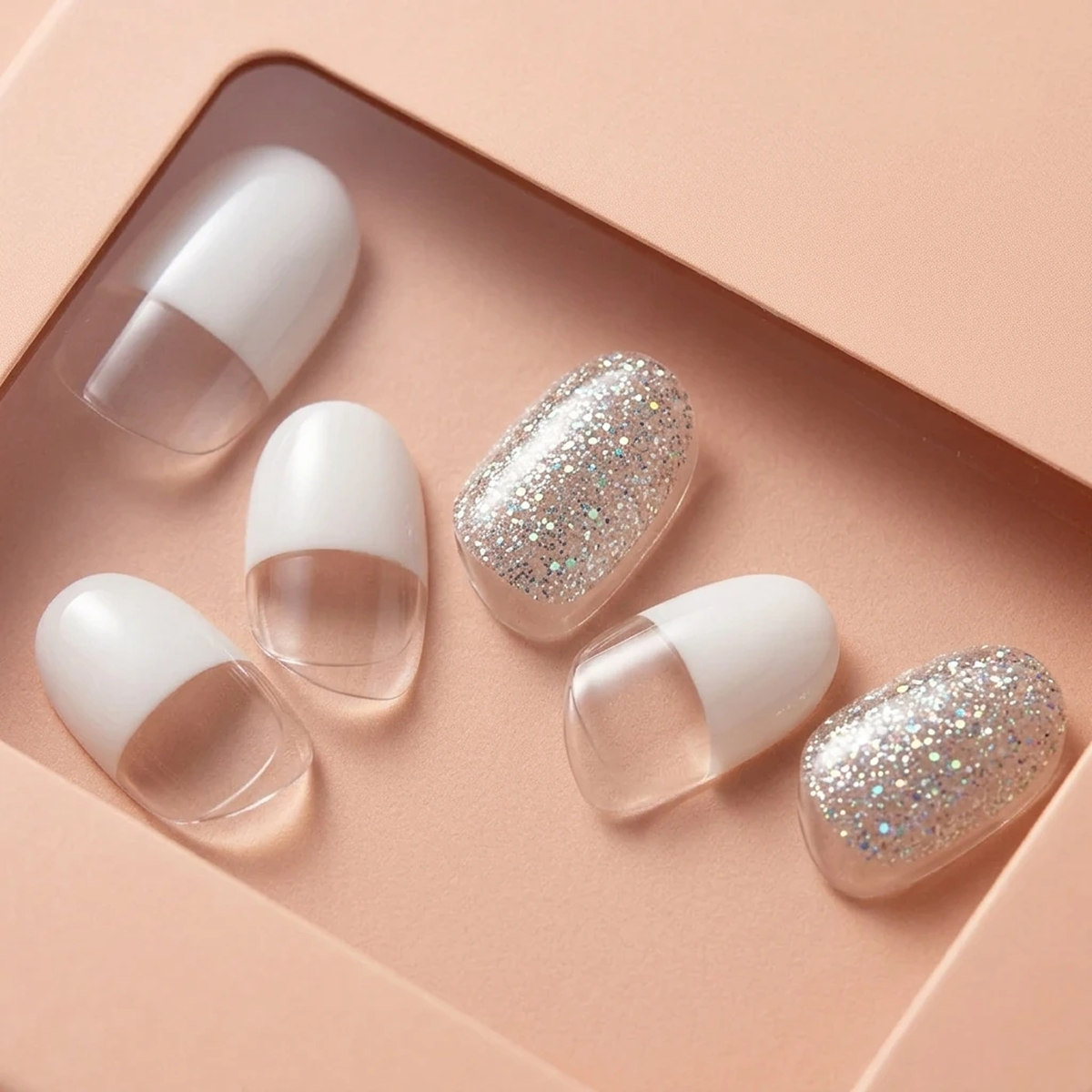 EDGE U - Glam White French - Bandes pour Ongles