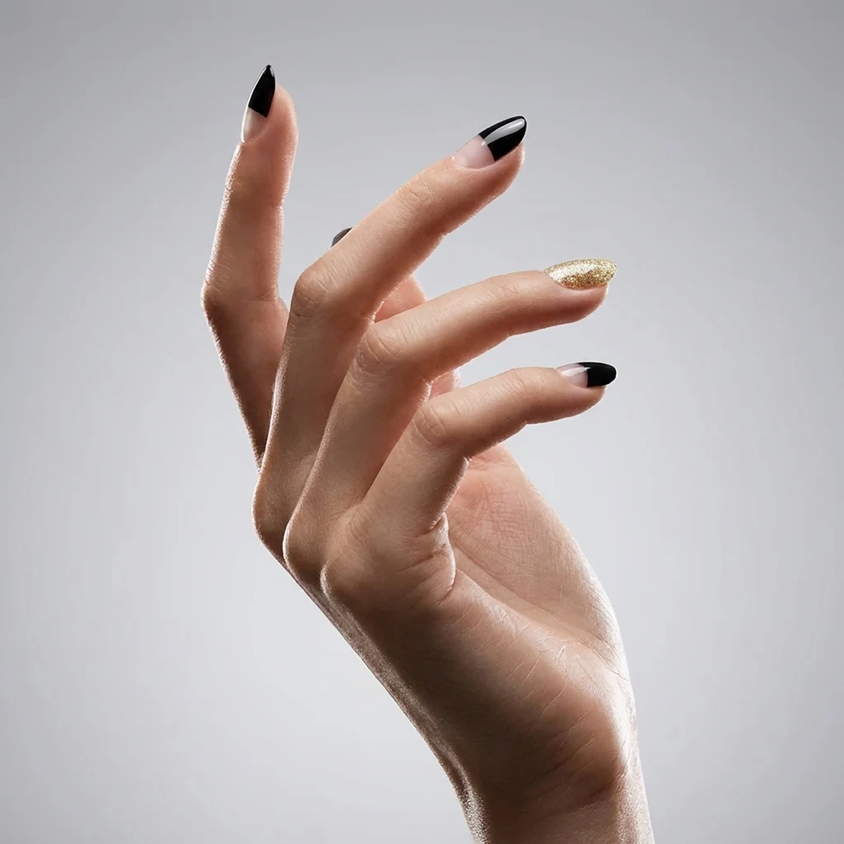 EDGE U - Black French - Bandes pour Ongles
