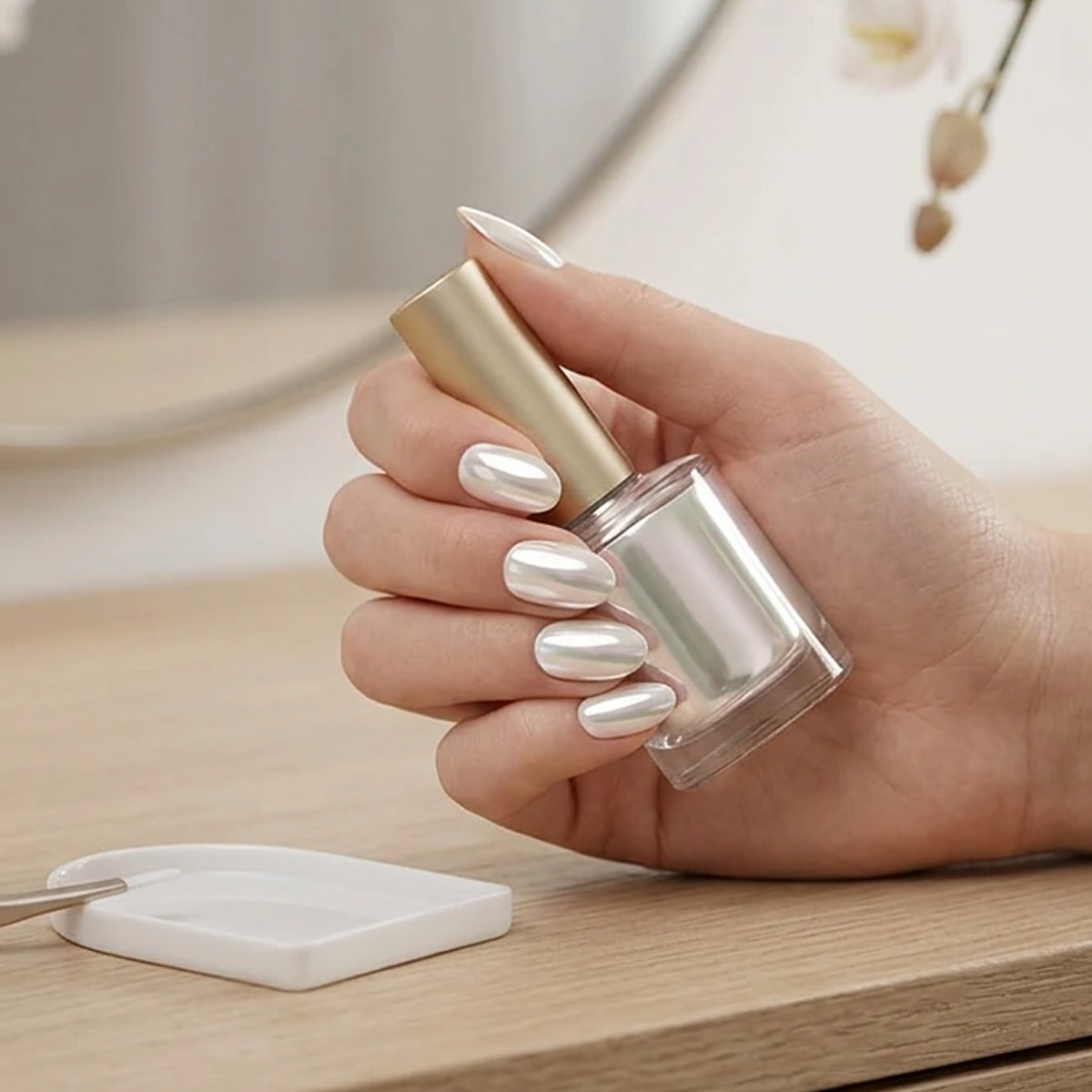 EDGE U - White Mirror - Bandes pour Ongles