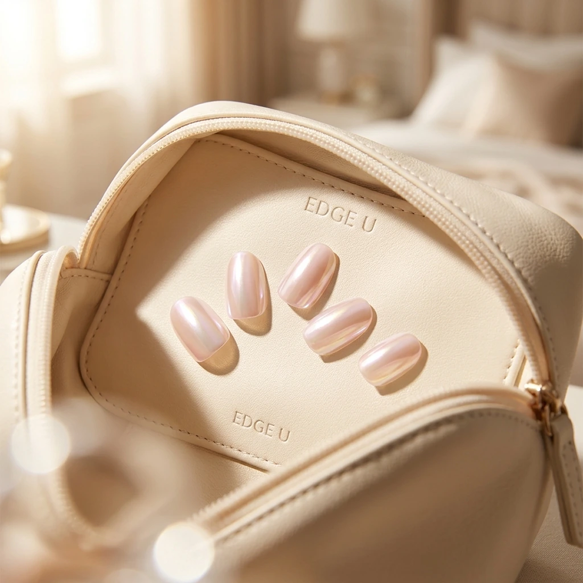 EDGE U - Mirror Pink Beige - Bandes pour Ongles