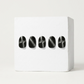 EDGE U - Cross Black Magnetic - Bandes pour Ongles