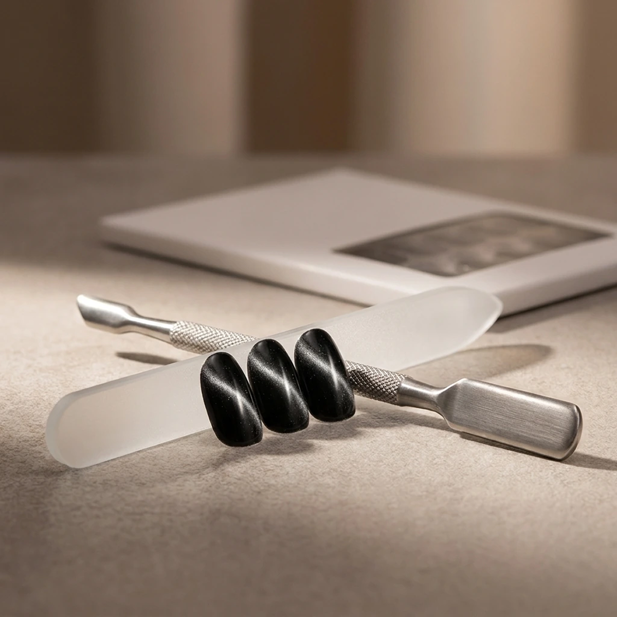 EDGE U - Cross Black Magnetic - Bandes pour Ongles