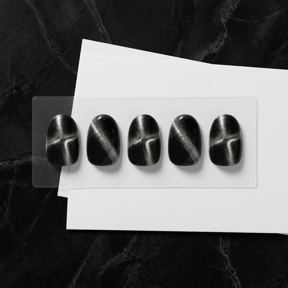 EDGE U - Cross Black Magnetic - Bandes pour Ongles