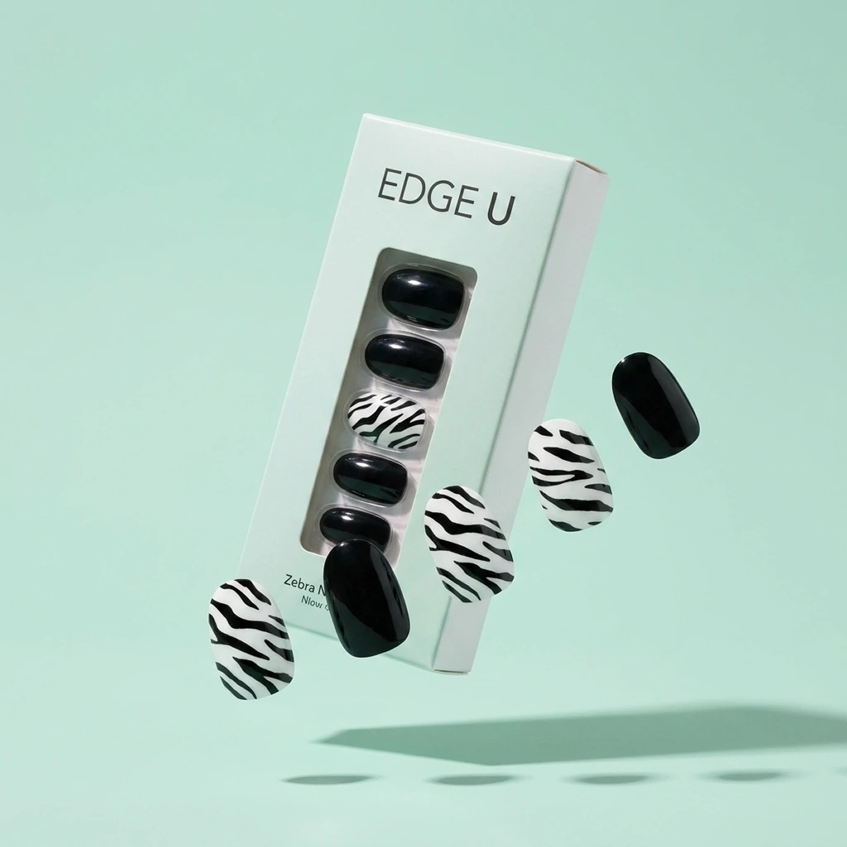 EDGE U - Zebra Neon Glow - Bandes pour Ongles