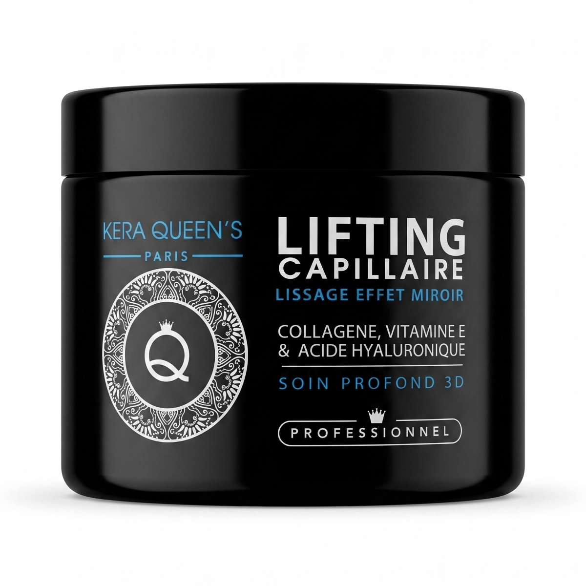Kera Queen's  - Collagene vitamine E & acide hyaluronique - Lifting Capillaire effet mirroire Shampoing 500ml