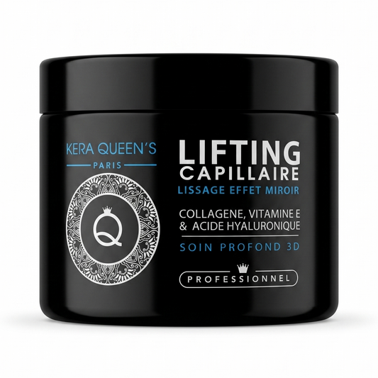 Kera Queen's  - Collagene vitamine E & acide hyaluronique - Lifting Capillaire effet mirroire Masque 500ml
